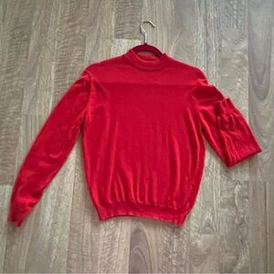 Vintage Scott & Charters Red Cashmere Sweater Women’s Small 100% Pure EUC